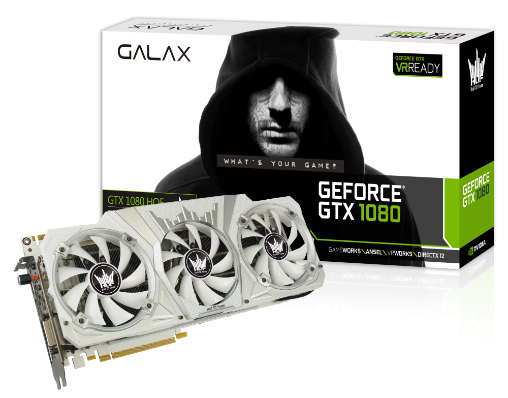 GALAX GeForce GTX 1080 HOF｜｜株式会社アユート PCパーツ・VR 