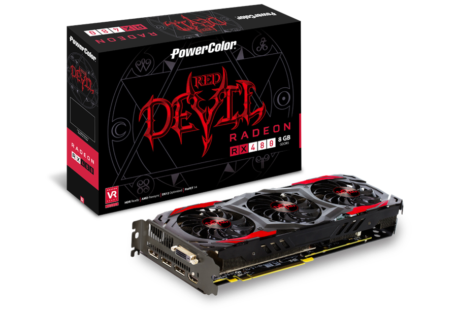 RED DEVIL RADEON RX 480 8GB GDDR5 [VR]｜PowerColor (VR READY ...