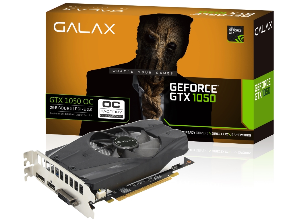 GALAX GeForce 1050 OC｜｜株式会社アユート PCパーツ・VR・オーディオ等周辺機器