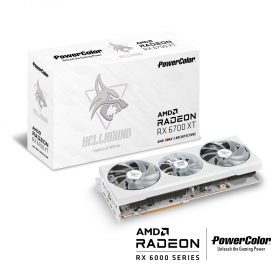 Hellhound Spectral White AMD Radeon™ RX 6700 XT 12GB GDDR6
