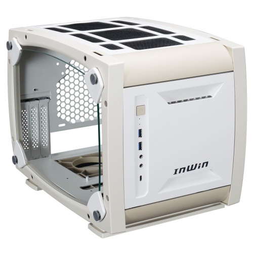 トリコロールIN WIN Mini-ITX PCケース justice white