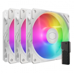 SickleFlow Edge 120 ARGB White Edition 3-Pack Fan Kit