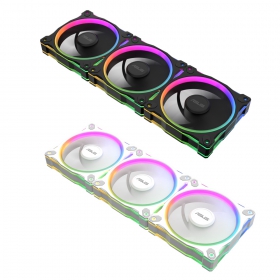 ASUS Prime MR120 ARGB Reverse Fan Black/White - Triple Pack