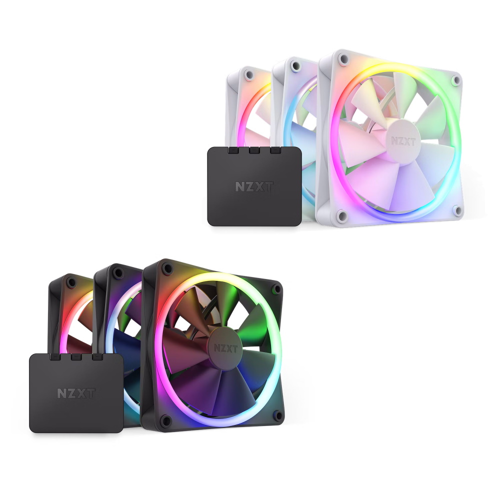 人気メーカー・ブランド 新品NZXT F120 RGB 120mm3個 ケースファン