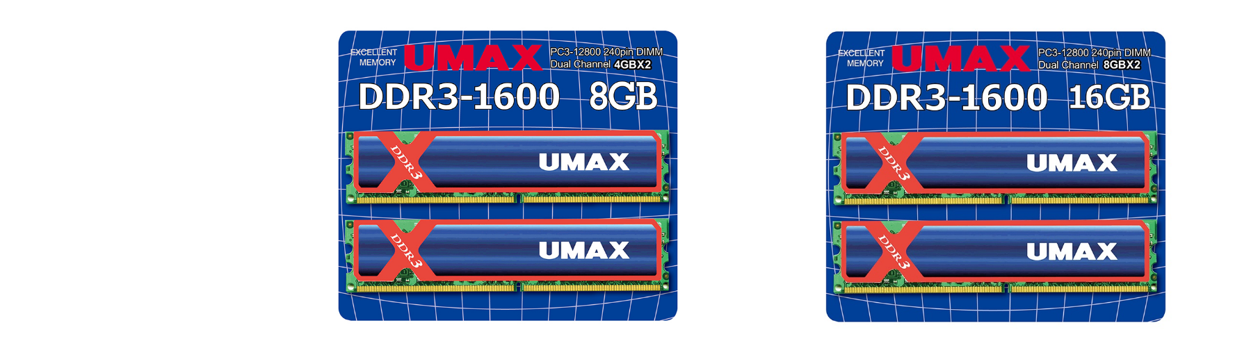 UM-DDR3-1600シリーズ｜UMAX｜株式会社アユート PCパーツ・VR