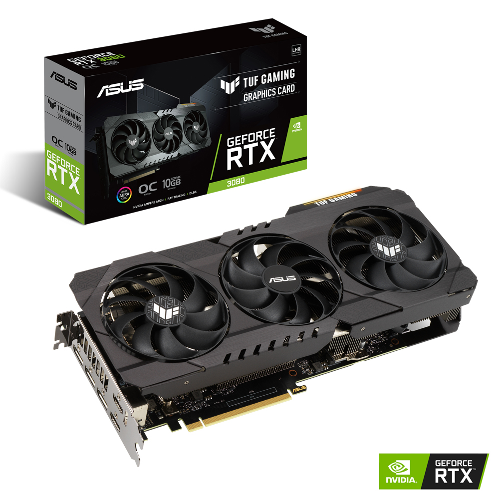 GeForce RTX™ 3080搭載 LHR版グラフィックカード「TUF-RTX3080-O10G-V2 ...